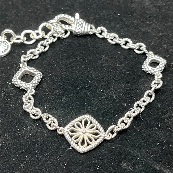 1615 * Andrea Candela Sterling Silver Bracelet Lazo De Colores Collection - Picture 5 of 7